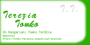 terezia tomko business card